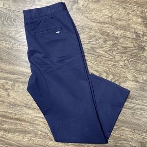 Ted Baker London Men’s Flat Front Navy Blue Chino Pants Size 34x32
